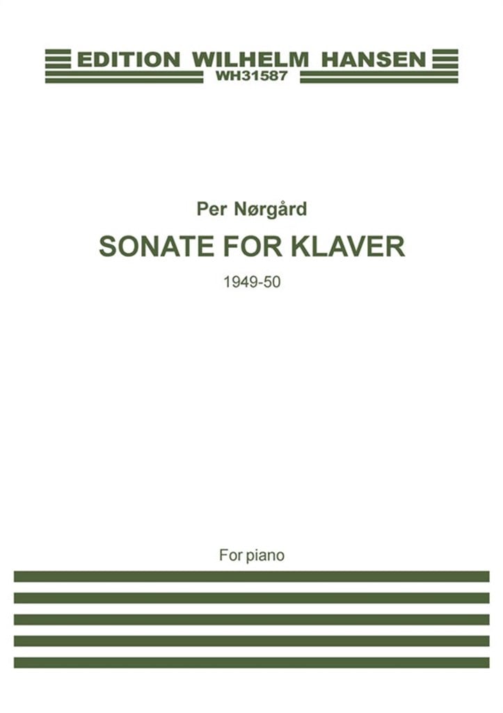 Sonate For Klaver 1949-50